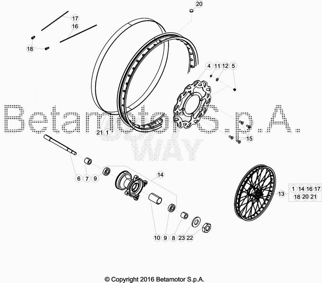 Roue avant No 2423