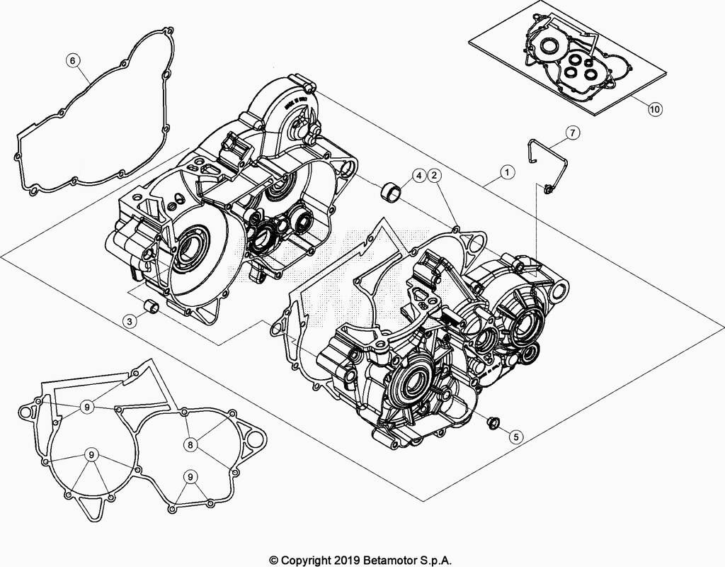 Carter moteur No 685