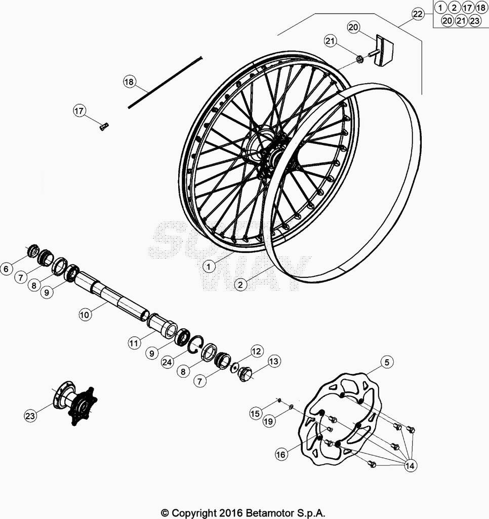 Roue avant No 2425