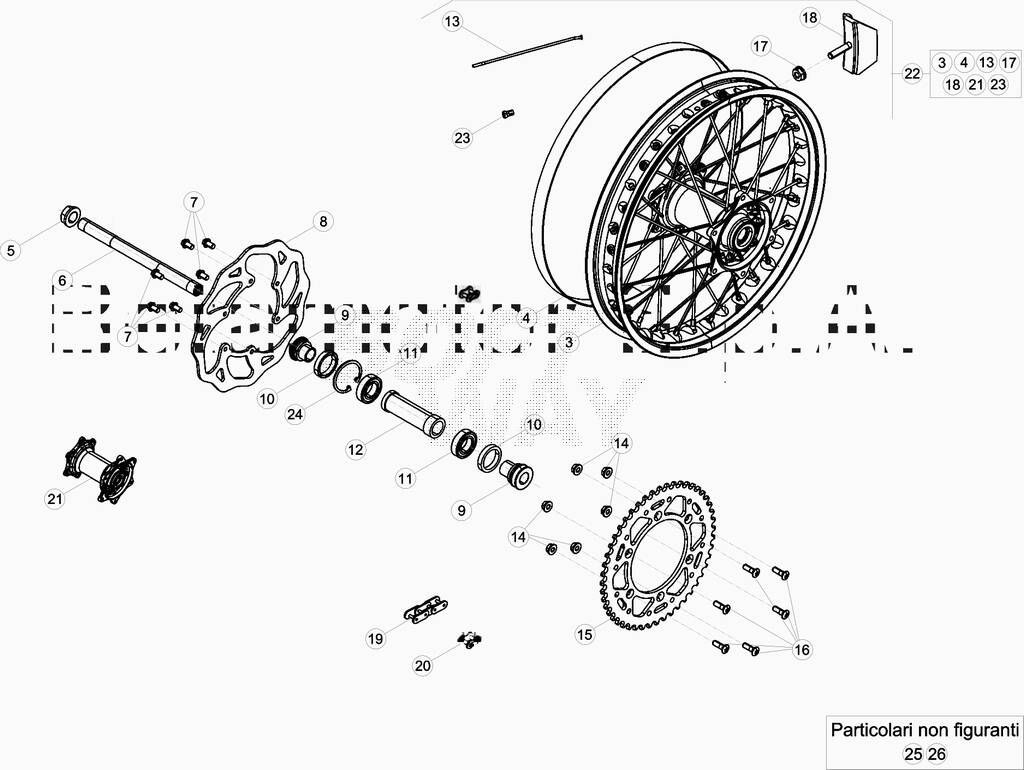 Roue arriere No 2506