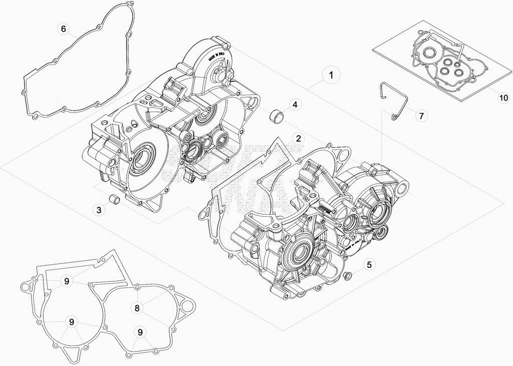 Carter moteur No 662