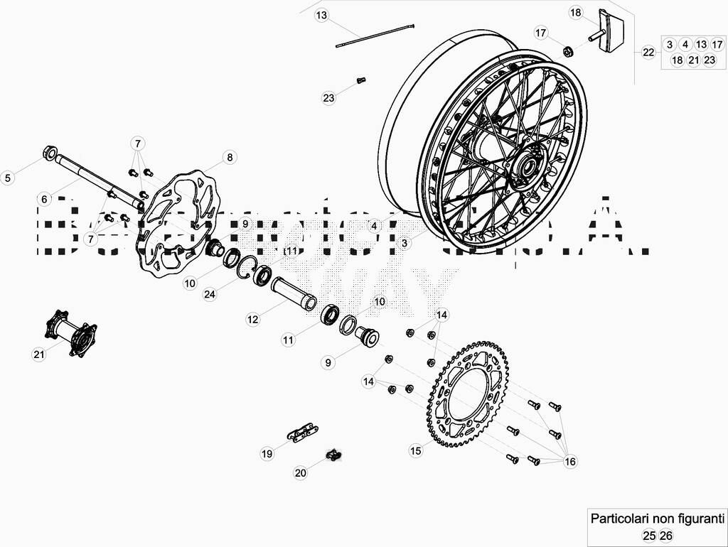 Roue arriere No 2481