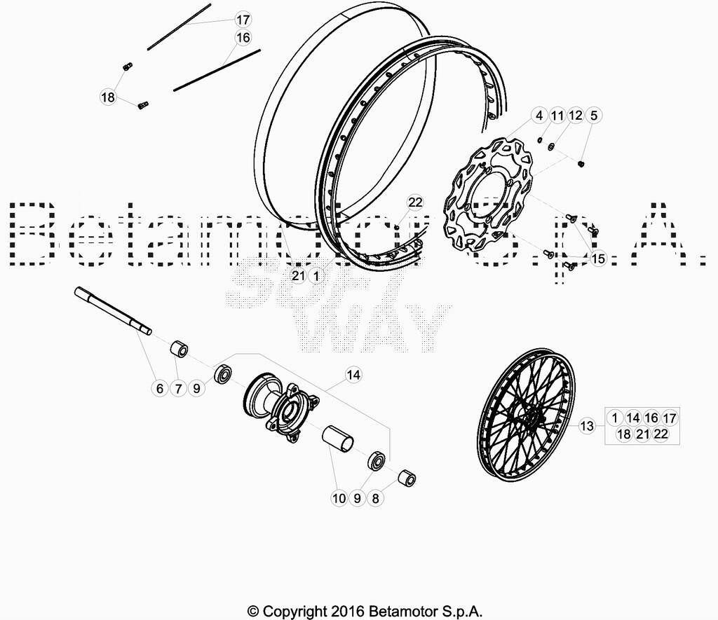 Roue avant No 2434