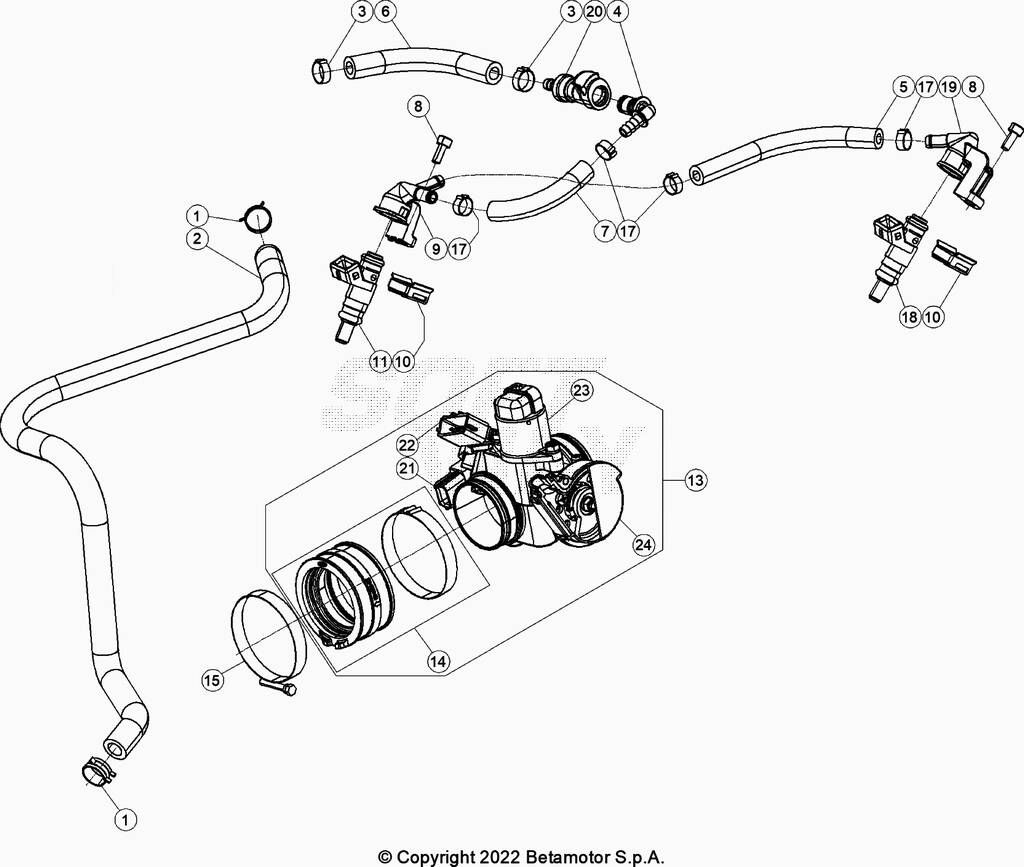 Corps d'injection No 1