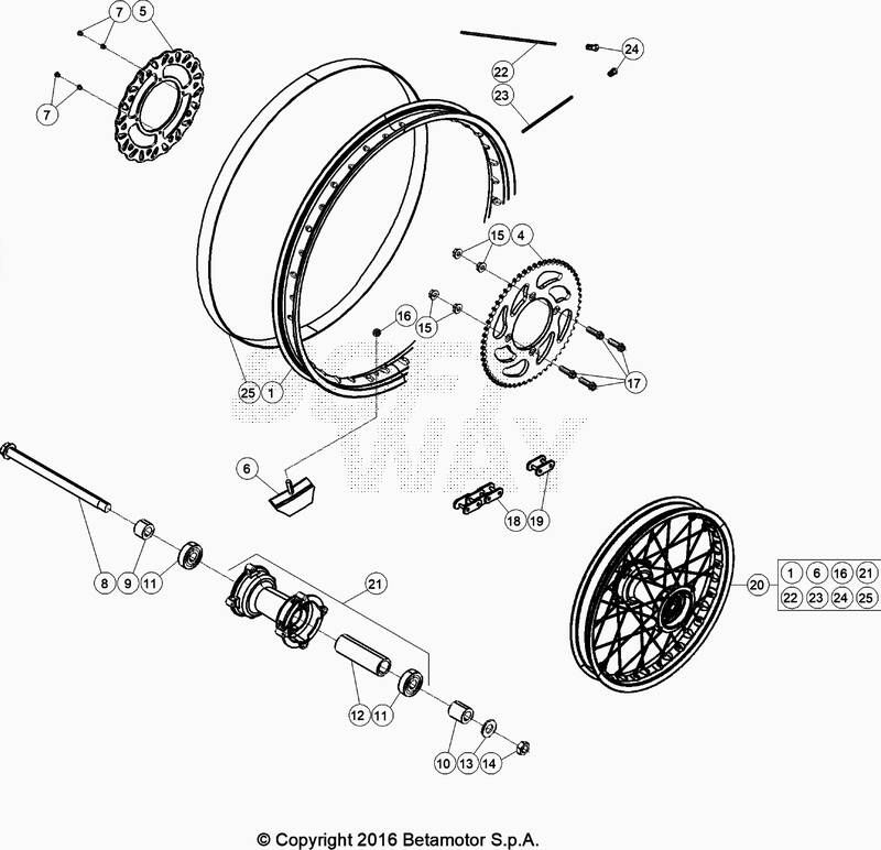 Roue arriere No 2513