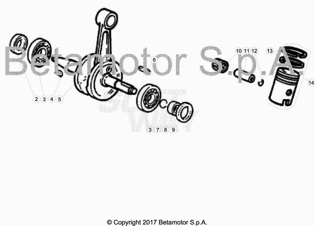 Villebrequin piston No 6