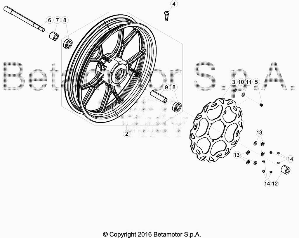 Roue avant No 2442