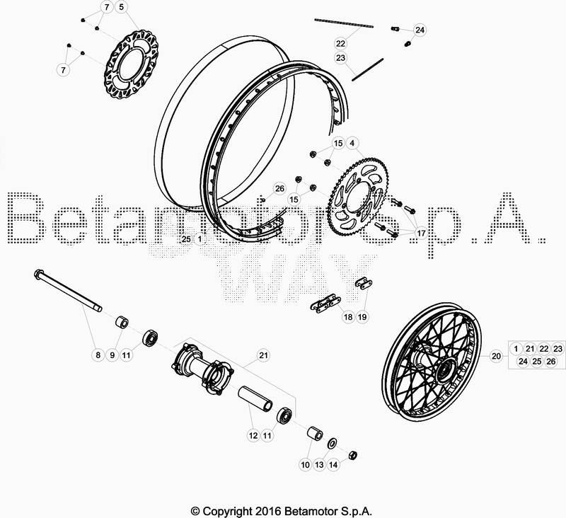 Roue arriere No 2509