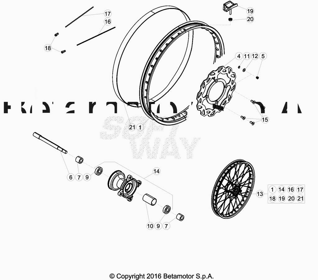 Roue avant No 2447