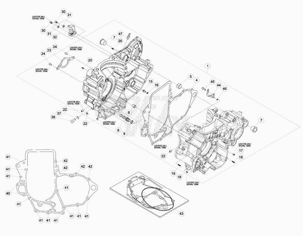 Carter moteur No 674