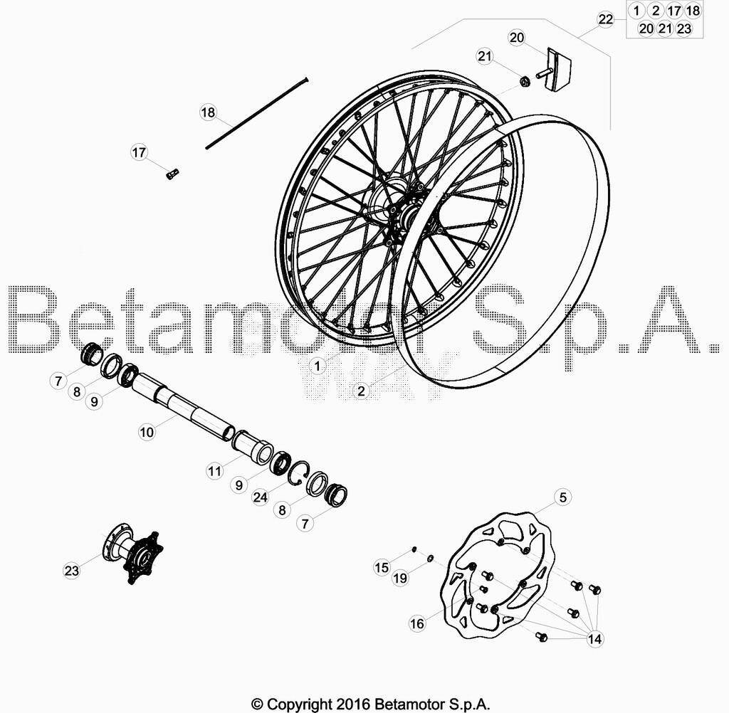 Roue avant No 2415