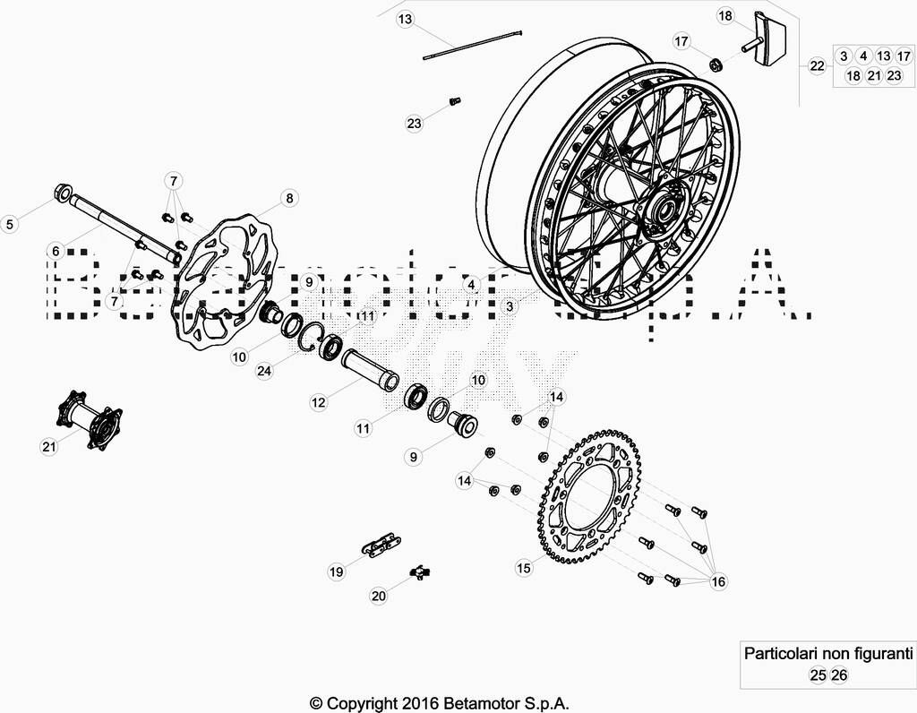 Roue arriere No 2451