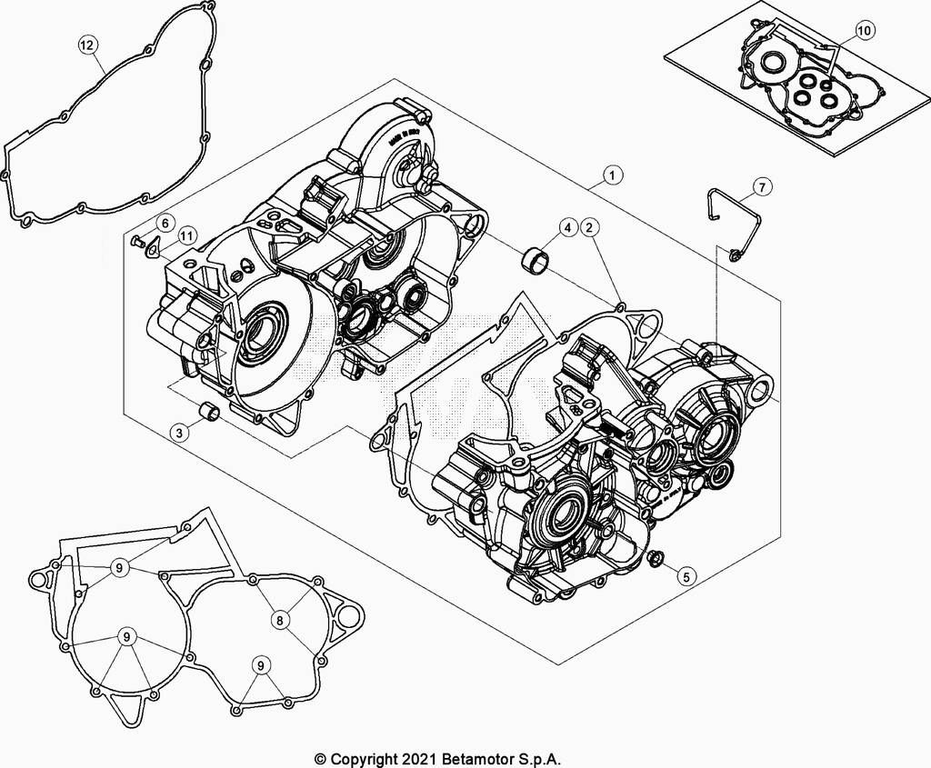 Carter moteur No 663