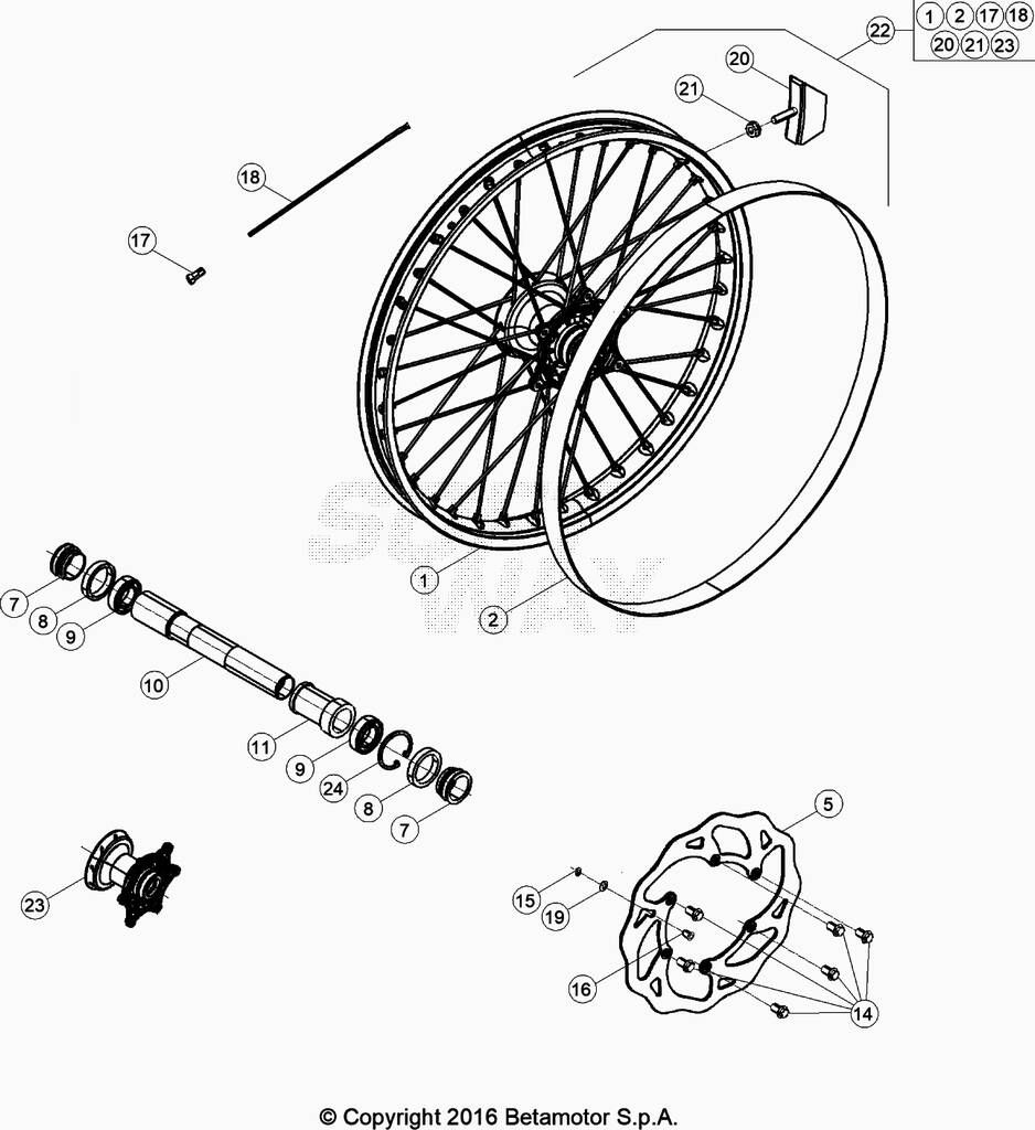 Roue avant No 2424