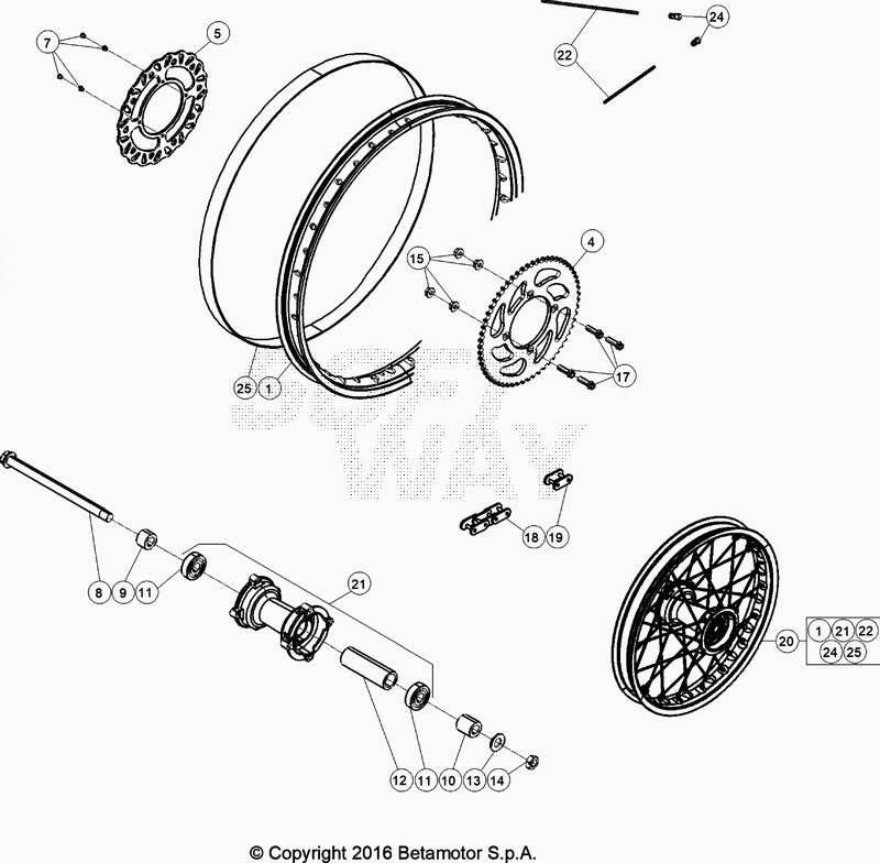 Roue arriere No 2510