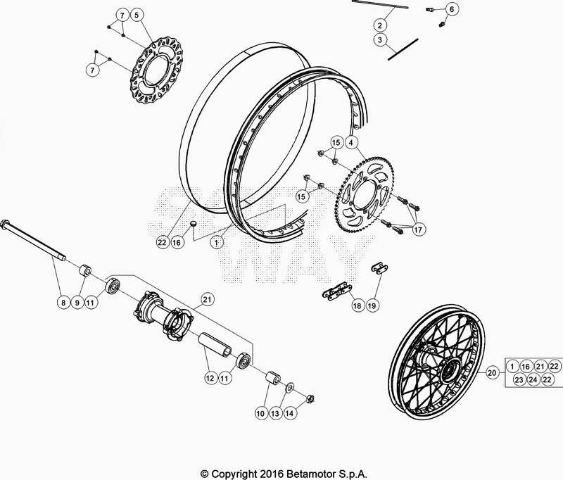 Roue arriere No 2453
