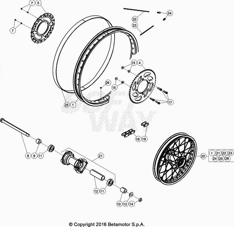 Roue arriere No 2468