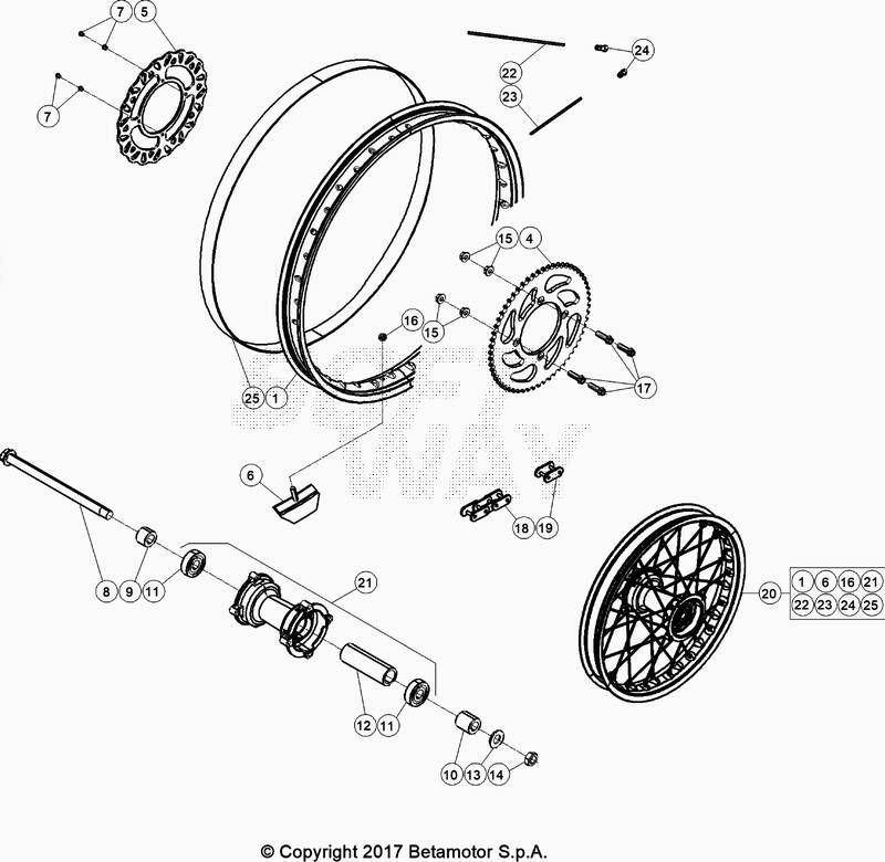 Roue arriere No 2457