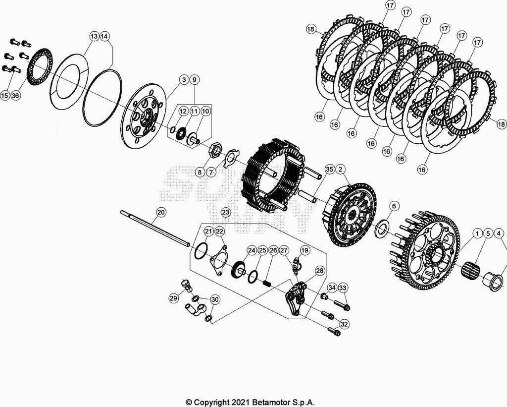 Embrayage No 2134