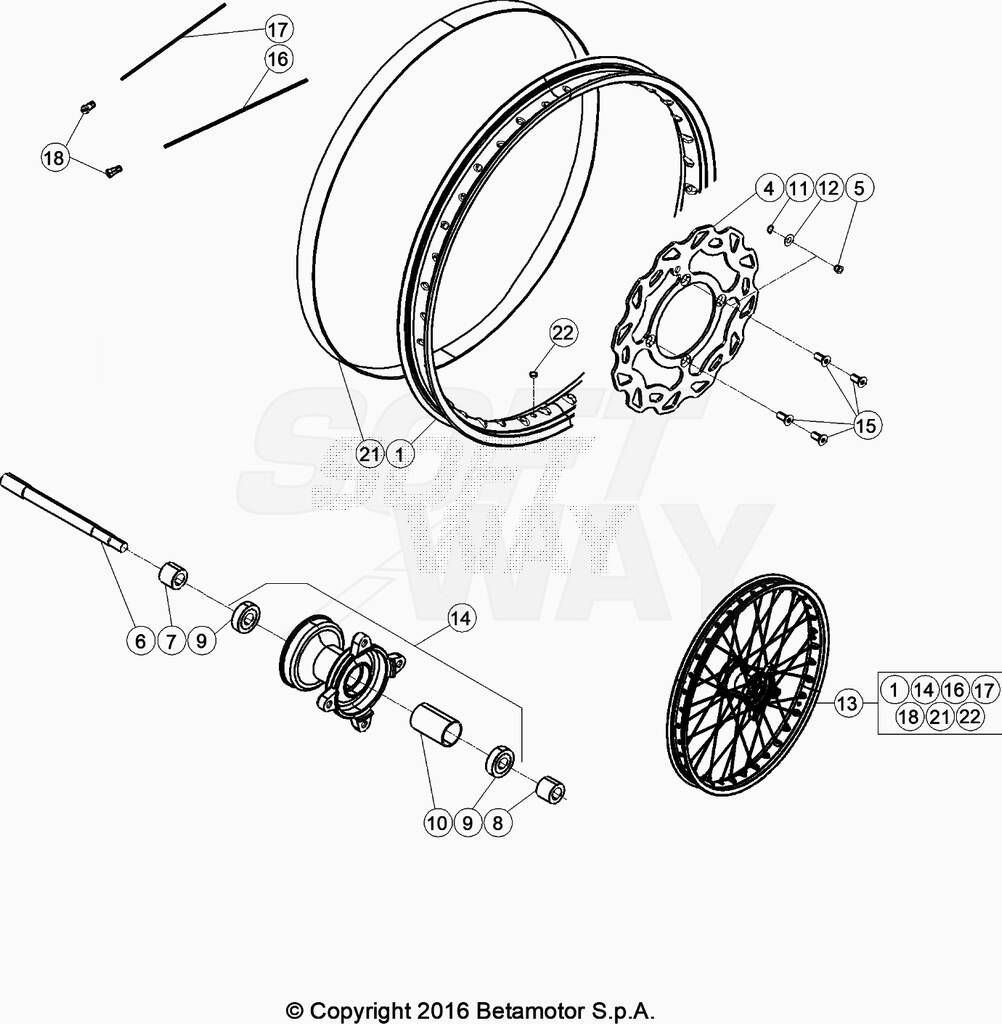 Roue avant No 2448
