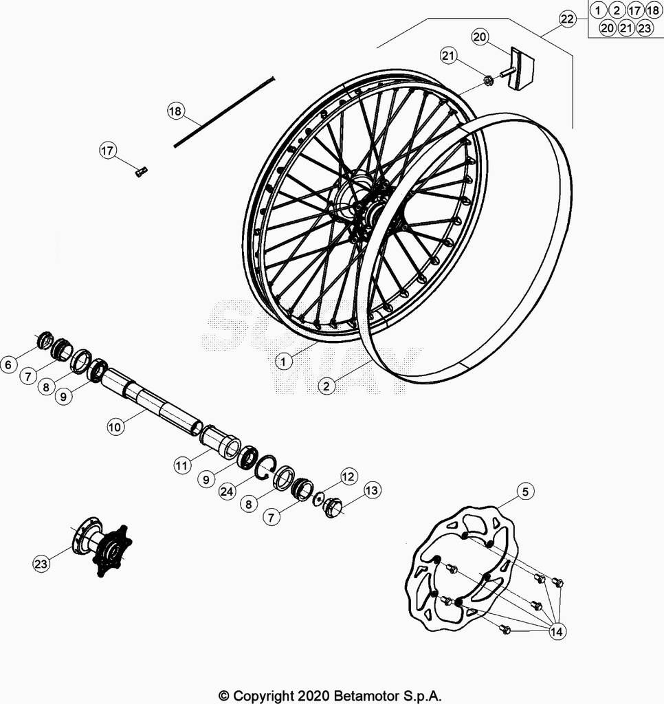 Roue avant No 2452