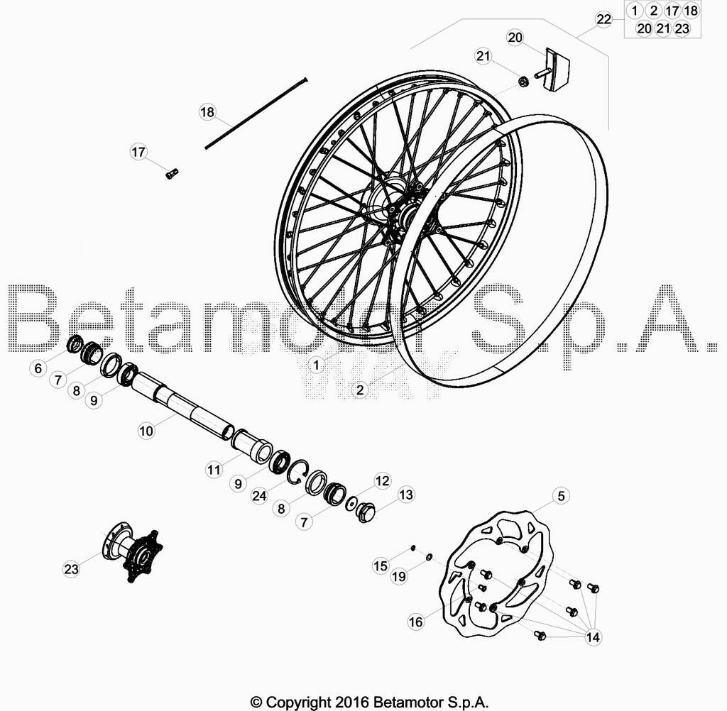 Roue avant No 2449