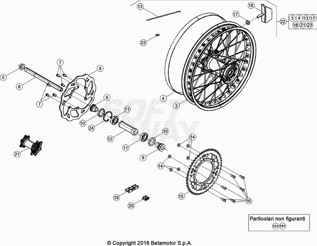 Roue arriere No 2490
