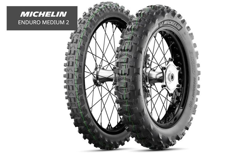 Train de pneu Michelin enduro medium - Avant 90/90-21 et Arrière 140/80-18