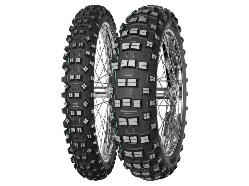 Pneu avant mitas terra force-ef 90/90-21 m/c 54r tt fim super light vert